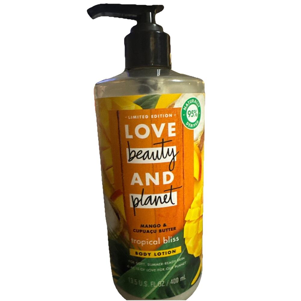Love Beauty And Planet Mango Cupuacu Butter Tropical Bliss Body Lotion 13.5 oz